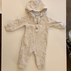 Long sleeve hooded jumpsuit